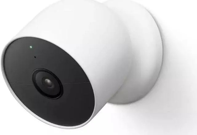Alt view image 3 of 13 - Google Nest 1080p Indoor/Outdoor Battery-Operated Security Camera 2nd Gen - 3 Pack, White