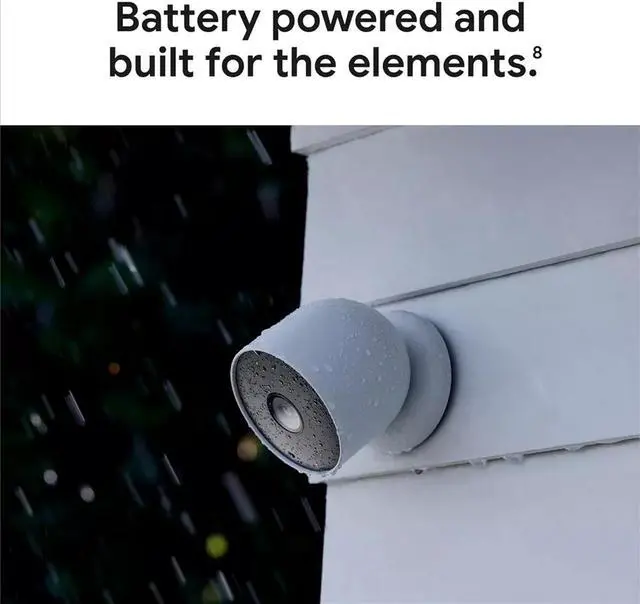 Alt view image 6 of 13 - Google Nest 1080p Indoor/Outdoor Battery-Operated Security Camera 2nd Gen - 3 Pack, White