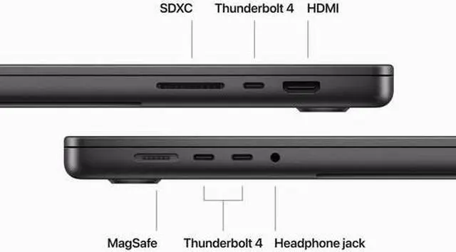 Alt view image 4 of 6 - Apple 2023 MacBook Pro 16" LED M3 Pro 12C 4.05GHz GPU 18C 18GB RAM 1TB SSD, Space Black