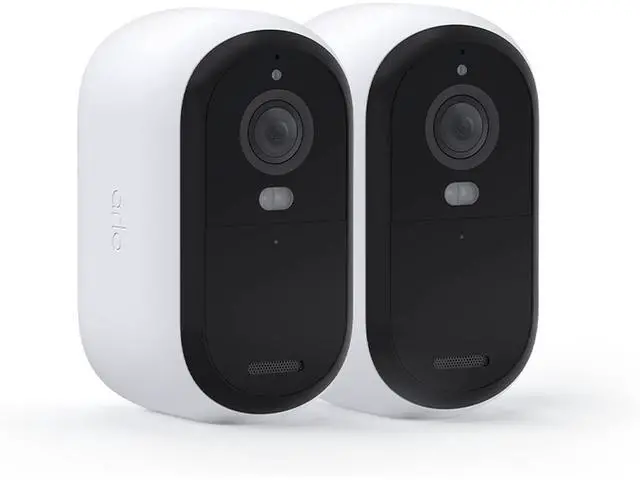 Main image of Arlo Essential Security Wireless 2K Camera & Spotlight, Audio, Night Vis, Motion Det, White, 2-pack - Certified Refurbished - Grade A