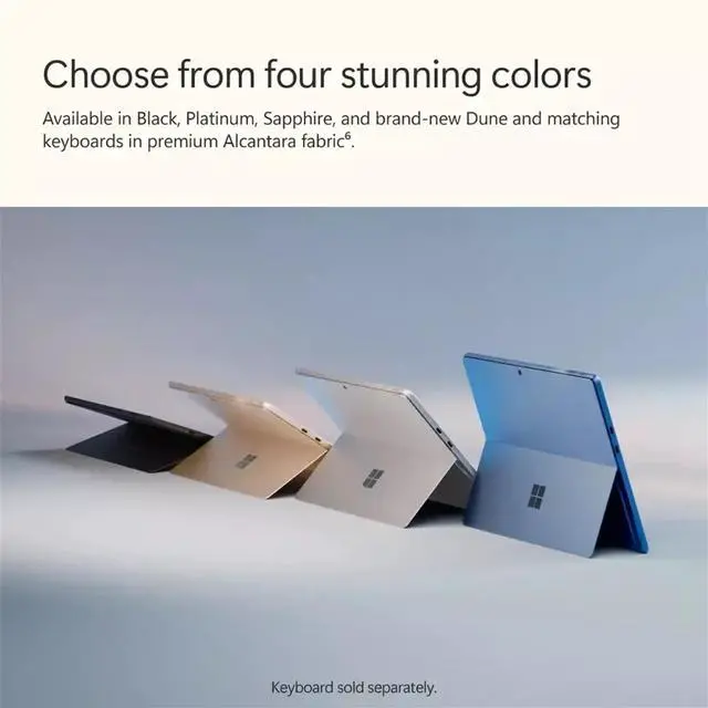 Alt view image 2 of 6 - Microsoft Surface Pro 11 Tablet 13" Copilot+PC Touch Snapdragon X Elite 16GB RAM 512GB SSD, Platinum