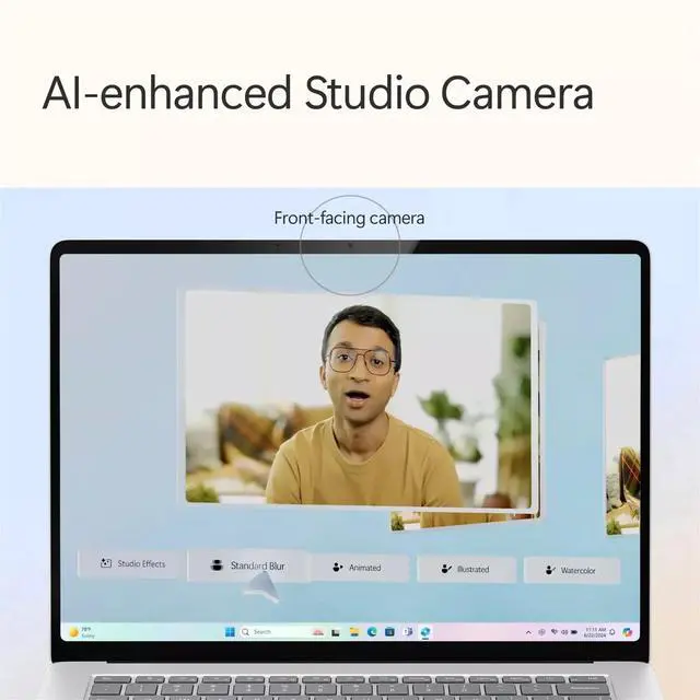 Alt view image 2 of 6 - Microsoft Surface Laptop 7 Copilot+PC 15" Touch Snapdragon X Elite 16GB RAM 256GB SSD, Platinum