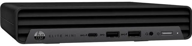 Main image of HP EliteDesk 600 G9 Mini Desktop - Intel Core i5-12500T 2.0GHz - 16GB  - 256GB SSD - Windows 11 Pro - Black  BX7W0U8#ABA