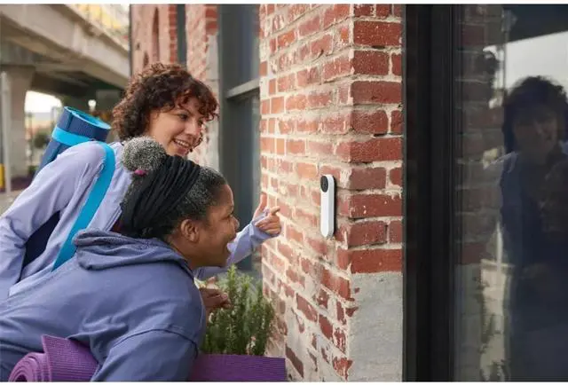 Alt view image 6 of 13 - Google Nest Wi-Fi Video Smart Doorbell Camera (Battery Operated), Ivy - Grade A