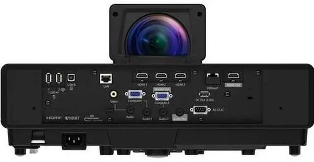 Alt view image 2 of 2 - Epson PowerLite 805F Pixel-Shift Full HD 5000 Lumen Ultra Short-Throw 3LCD Laser Projector, Black