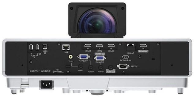 Alt view image 4 of 4 - Epson PowerLite 800F Full HD 5000-Lumen Pixel-Shift Ultra-Short Throw Laser 3LCD Projector, White
