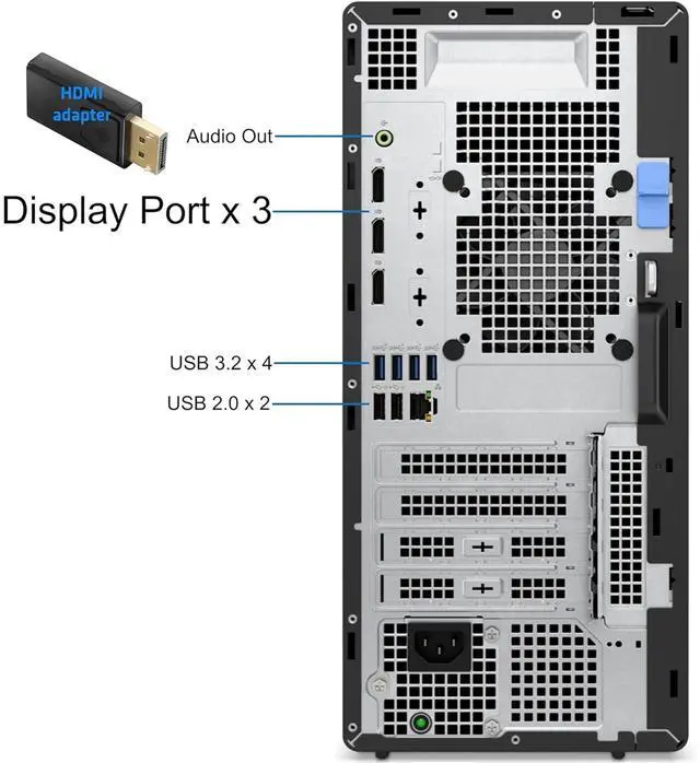 Alt view image 3 of 4 - Dell OptiPlex Tower Plus 7020 Desktop Intel Core i5-14500 2.6GHz 32GB RAM 512GB SSD WIN11P, Black