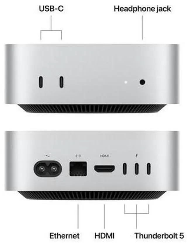 Alt view image 2 of 3 - Apple Mac Mini A3238 16GB 256GB SSD Apple M4 4.5GHz, Silver