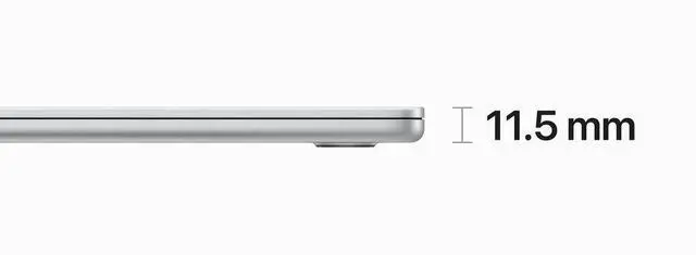 Alt view image 3 of 6 - Apple 2023 MacBook Air 15" IPS Retina M2 8C 3.49GHz GPU 10C 8GB RAM 256GB SSD, Silver