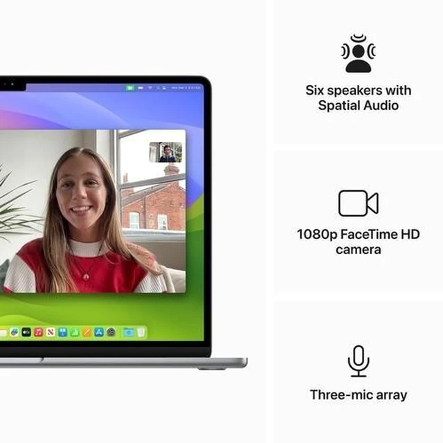 Alt view image 6 of 6 - Apple 2024 MacBook Air 15" IPS Liquid Retina M3 8C 4.05GHz GPU 10C 16GB RAM 512GB SSD, Space Gray