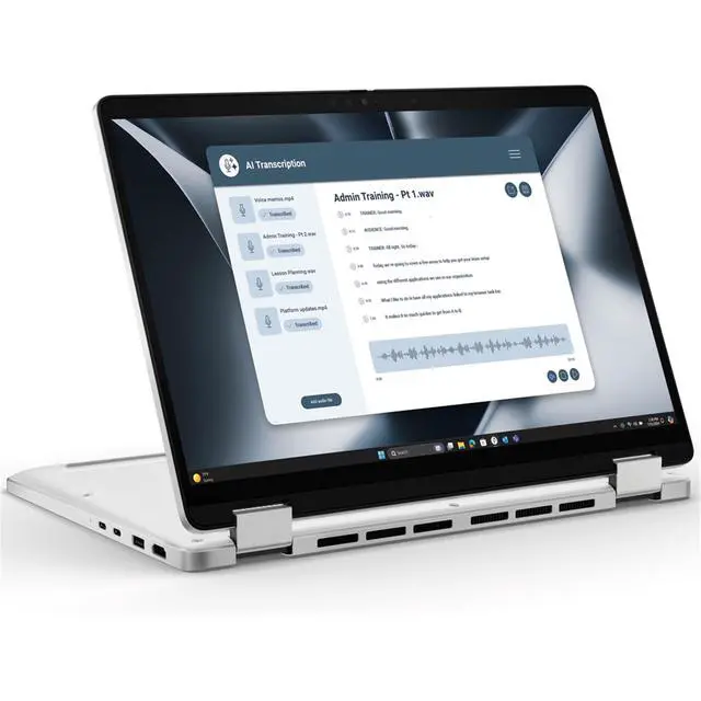Alt view image 3 of 7 - Dell Pro 13 Plus 2-in-1 13.3" Touch Copilot+ PC Ryzen AI 7 PRO 350 2GHz 32GB 512GB SSD, Platinum