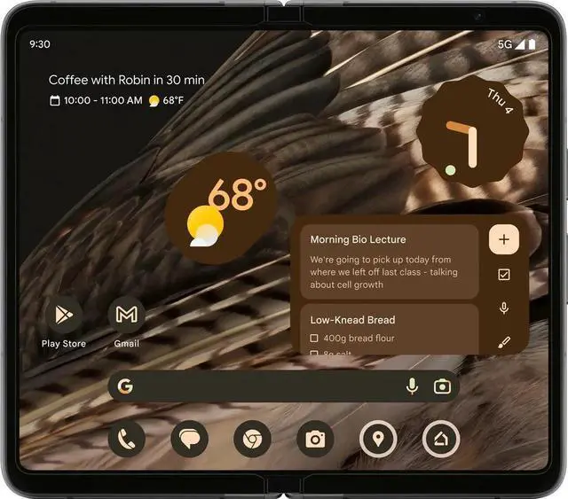 Alt view image 3 of 7 - Google Pixel Fold 5G 512GB Factory Unlocked, Obsidian
