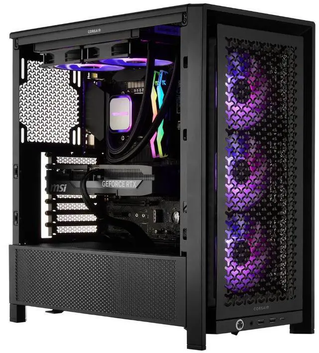 Main image of Ultimate Black AMD RADEON RX 9070 XT AMD Ryzen 7 7800X3D 32GB DDR5 2TB SSD AI Ready VR Compatible Win 11 Home