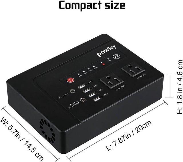 Alt view image 2 of 7 - Portable Power Station 146Wh 200W Solar Generator with 40W Solar Panel Kit, 110V AC DC USB Outlet Battery Bank Backup Charger for Laptop Tablet Phone Lamp Fan Outdoor Camping Trip Home Emergency