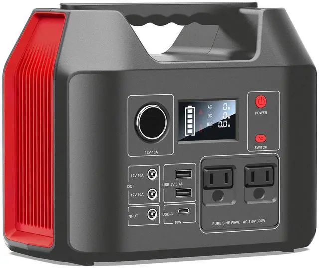 Main image of 300W Portable Power Station 265Wh Battery Pack High-Capacity Lithium Battery Bank Solar Generator with 8-in-1 Output (AC/DC/USB Outlets) - Compact & Lightweight for Camping, Emergency
