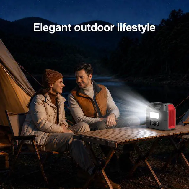 Alt view image 5 of 7 - 300W Portable Power Station 265Wh Battery Pack High-Capacity Lithium Battery Bank Solar Generator with 8-in-1 Output (AC/DC/USB Outlets) - Compact & Lightweight for Camping, Emergency