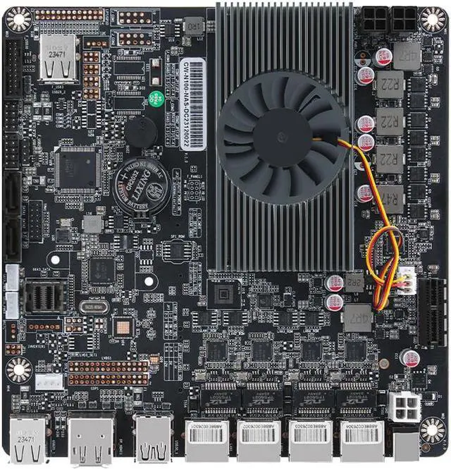 Alt view image 4 of 6 - CWWK NAS Motherboard i3-N305 4x Intel i226-V 2.5G Nics 2x M.2 NVMe Six SATA3.0 1*DDR5 HDMI2.0 DP Mini ITX board type motherboard