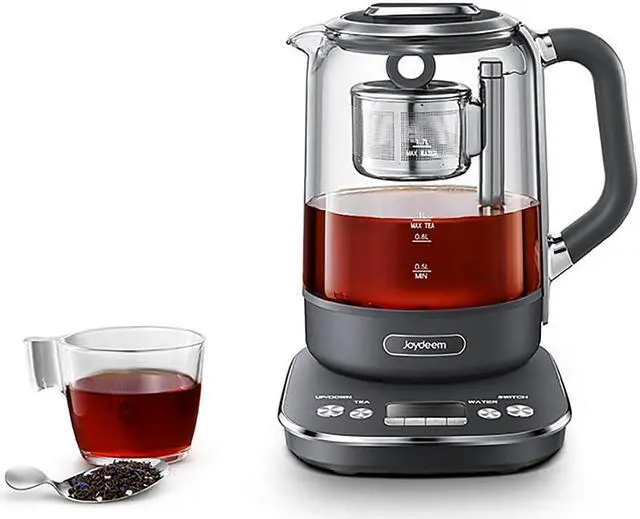 Main image of Joydeem Hot Tea Maker, Glass Electric Ketle with Auto Lift Tea Infuser and Temperature Control, 1.7L, JD-ZC6088G
