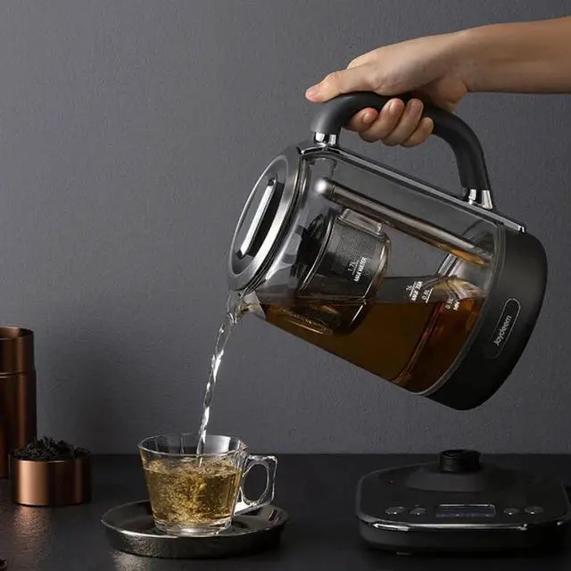 Alt view image 6 of 6 - Joydeem Hot Tea Maker, Glass Electric Ketle with Auto Lift Tea Infuser and Temperature Control, 1.7L, JD-ZC6088G