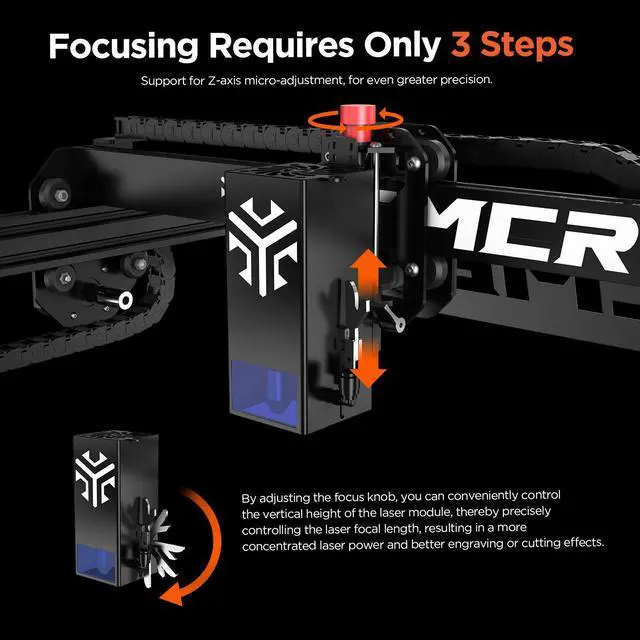 Alt view image 4 of 7 - Acmer P1 Laser Engraver, 20W Output Laser Cutter and Engraver Machine for Wood, Metal, Acrylic, Leather