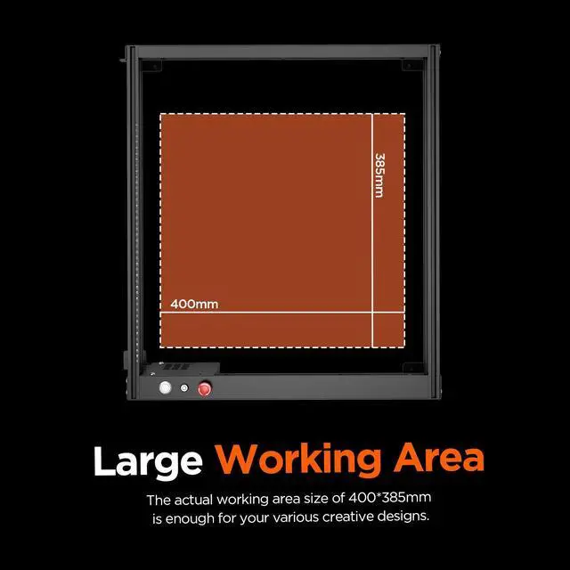 Alt view image 6 of 7 - Acmer P1 Laser Engraver, 20W Output Laser Cutter and Engraver Machine for Wood, Metal, Acrylic, Leather