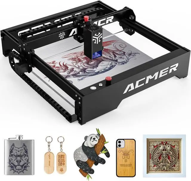 Main image of Acmer P1 Laser Engraver, 20W Output Laser Cutter and Engraver Machine for Wood, Metal, Acrylic, Leather