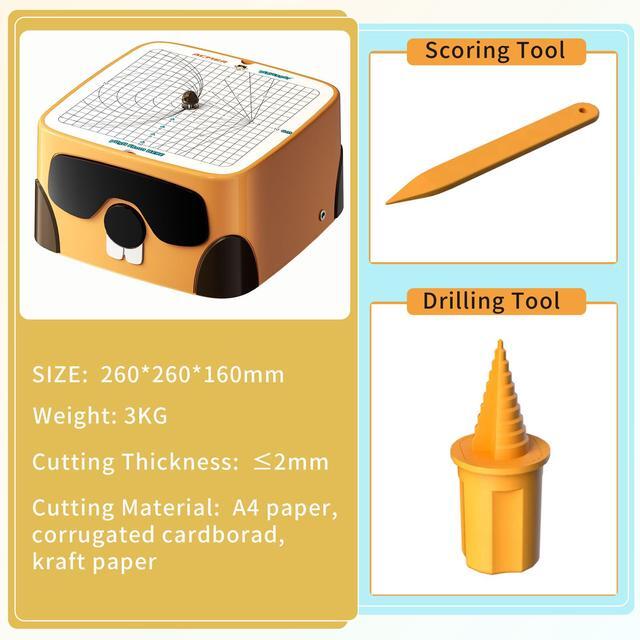 Alt view image 7 of 7 - BEAVERBOT Cardboard Cutter for Kids, DIY Paper Cutting Construction Tool Kit, Safe Learning Educational Toys Craft for Children Boys and Girls