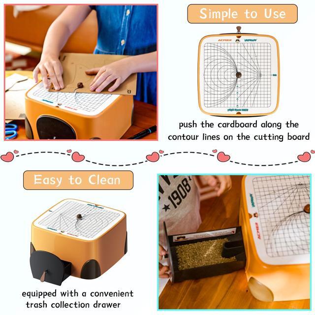 Alt view image 5 of 7 - BEAVERBOT Cardboard Cutter for Kids, DIY Paper Cutting Construction Tool Kit, Safe Learning Educational Toys Craft for Children Boys and Girls