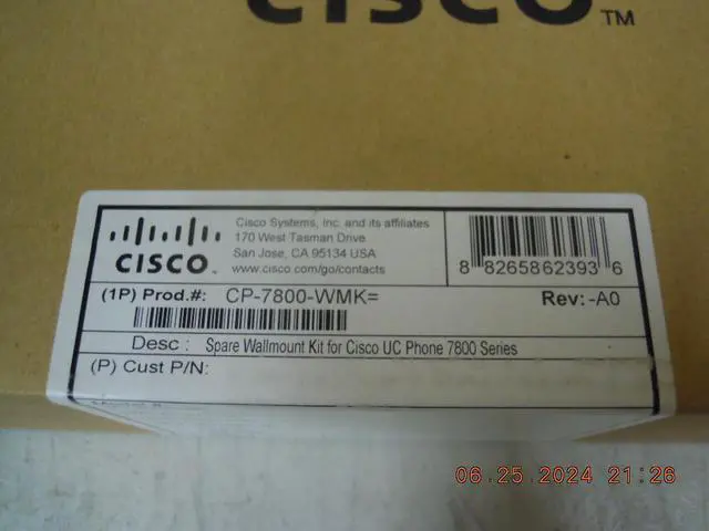Alt view image 4 of 5 - CP-7800-WMK telephone wall mount kit for VoIP phone