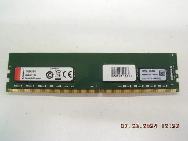 Refurbished: Kingston 32GB DDR4 3200MHz Non-ECC PC4-25600 CL22