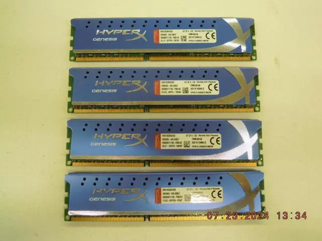 Alt view image 2 of 3 - HyperX 32GB (4 x 8GB) DDR3 1600 Desktop Memory XMP Model KHX16C9K4/32X