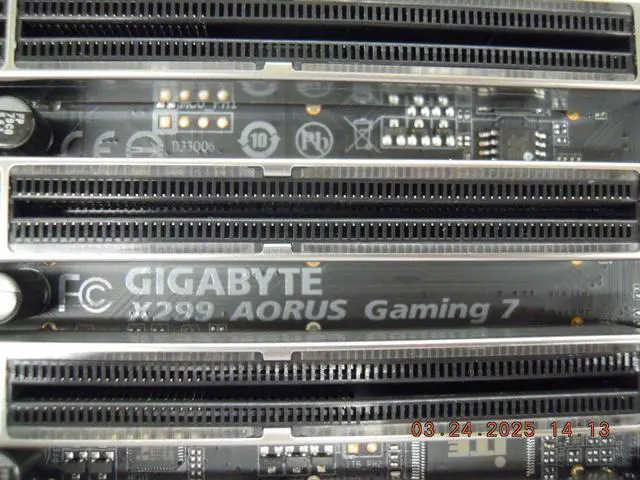 Alt view image 6 of 7 - Gigabyte X299 AORUS Gaming 7 ATX Intel Motherboard LGA2066 DDR4 with I/O Shield