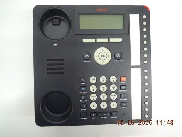 Alt view image 8 of 13 - Avaya 700469869 1416 Standard Phone - Black