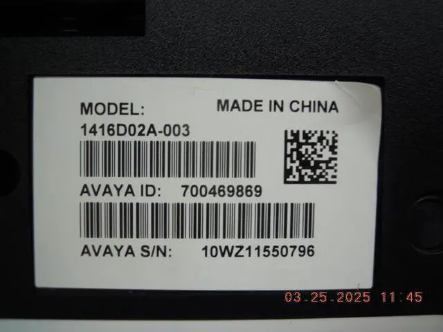 Alt view image 13 of 13 - Avaya 700469869 1416 Standard Phone - Black