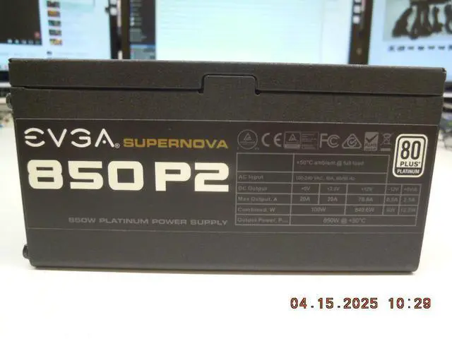 Alt view image 5 of 7 - 220-P2-0850 EVGA Supernova 850 P2 850Watt 80 Plus Platinum AC Power Supply