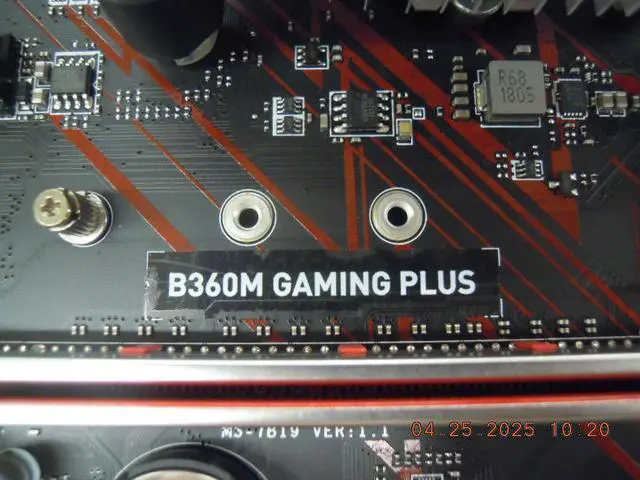 Alt view image 9 of 12 - MSI B360M GAMING PLUS LGA 1151 (300 Series) Intel B360 SATA 6Gb/s Micro ATX Intel Motherboard