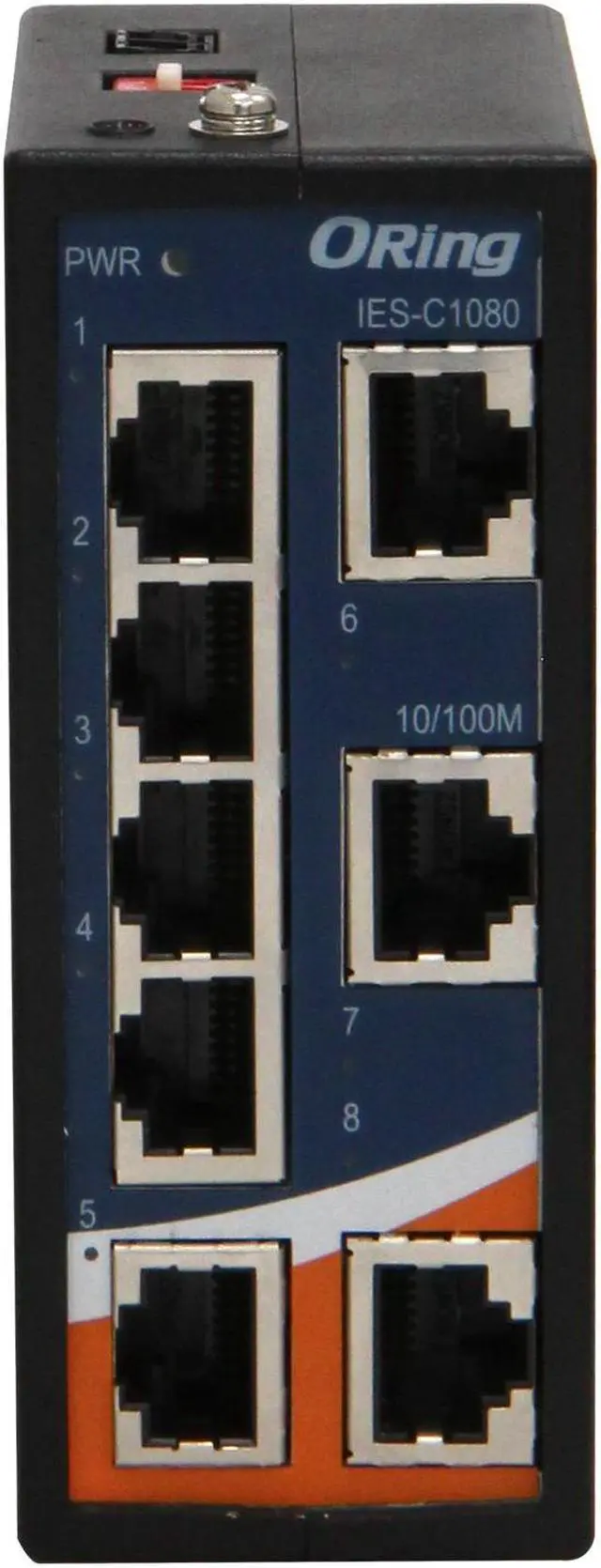 Alt view image 2 of 6 - ORing IES-C1080 | Industrial 8-Ports 10/100Base-T(X) Unmanaged Fast Ethernet Switch