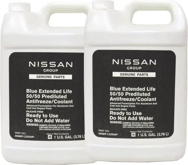 Main image of Nissan Genuine Fluid 999MP-L25500P Blue Long Life Antifreeze/Coolant - 2 Gallons