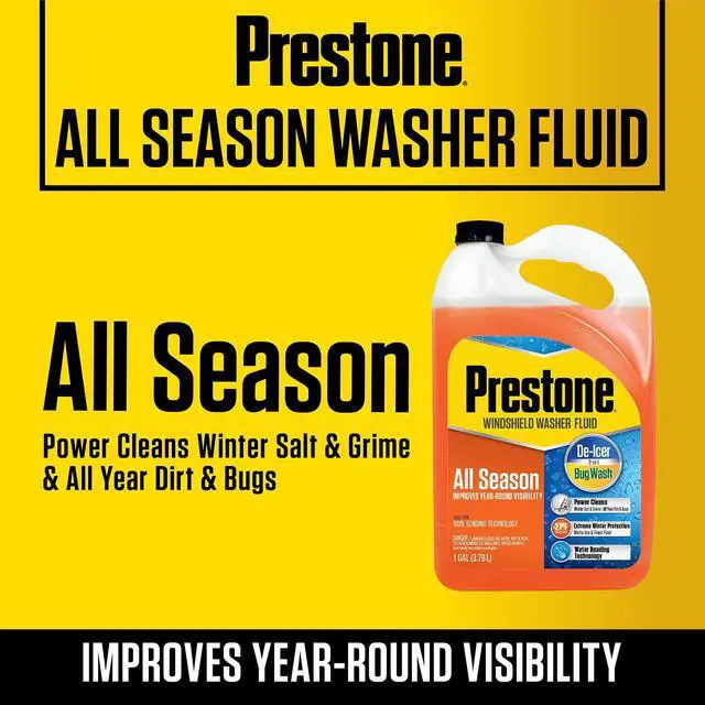 Alt view image 4 of 7 - Prestone AS658 Deluxe 2-in-1 Windshield Washer Fluid, 1 Gallon