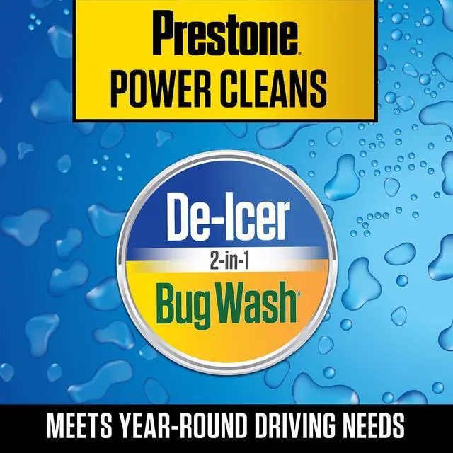 Alt view image 5 of 7 - Prestone AS658 Deluxe 2-in-1 Windshield Washer Fluid, 1 Gallon