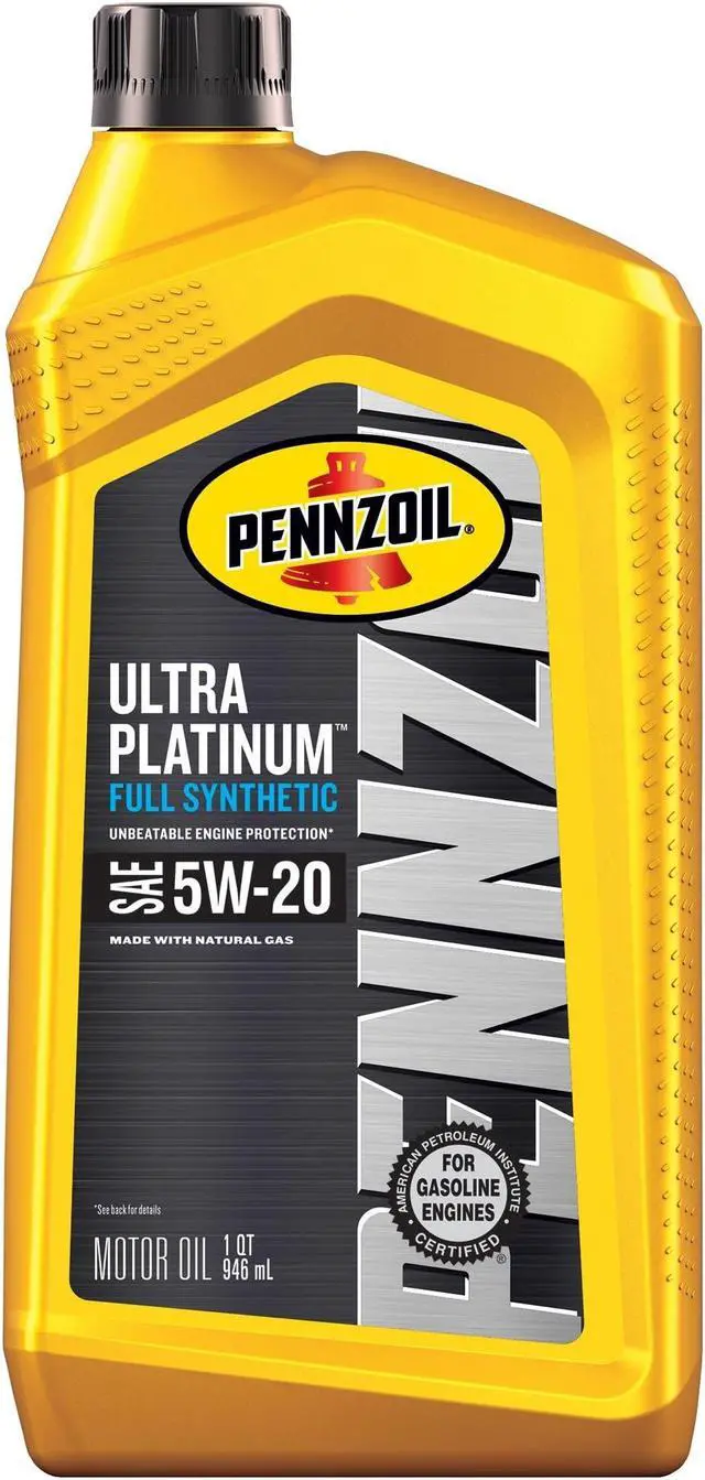 Main image of Pennzoil Ultra Platinum Full Synthetic 5W-20 Motor Oil (1-Quart, Case of 6)