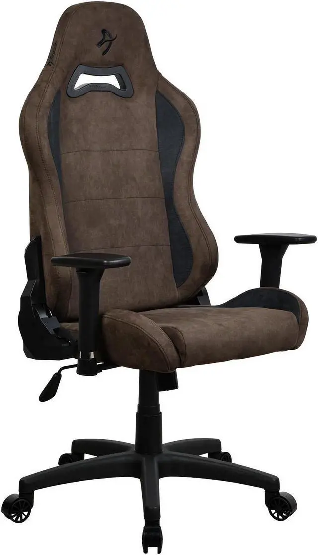 Alt view image 3 of 5 - Arozzi Torretta Premium SuperSoft Upholstery Fabric with Unique Velvety Texture Breathable Fluid-Repellant Ergonomic Design with 2 Supportive Pillows for Office and Gaming Chair - Brown