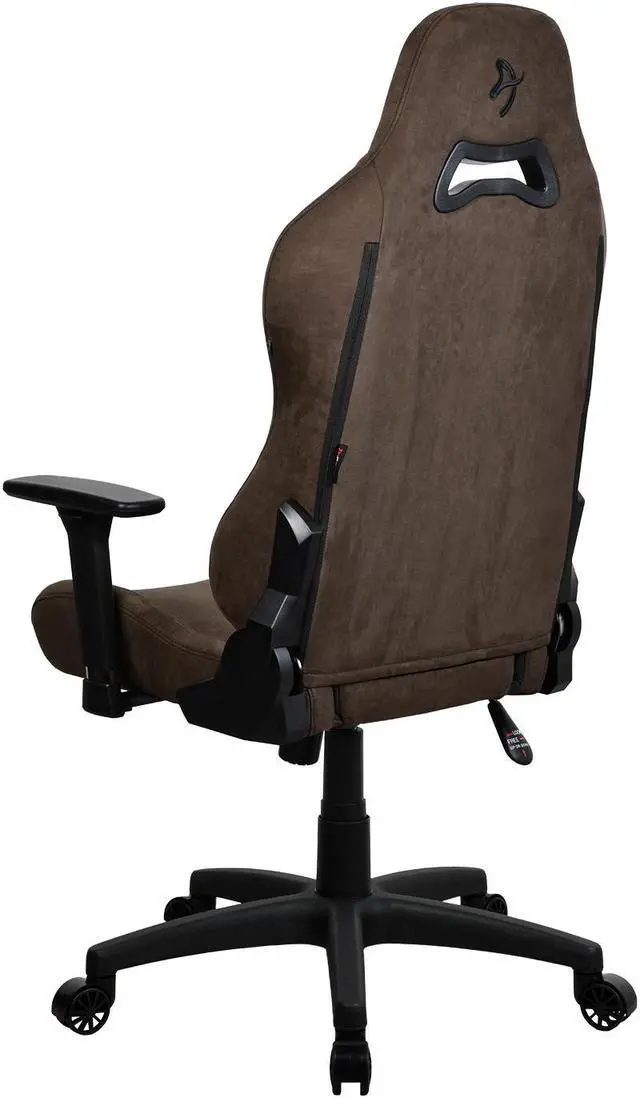 Alt view image 4 of 5 - Arozzi Torretta Premium SuperSoft Upholstery Fabric with Unique Velvety Texture Breathable Fluid-Repellant Ergonomic Design with 2 Supportive Pillows for Office and Gaming Chair - Brown
