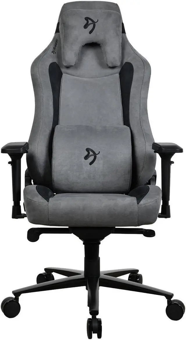 Alt view image 2 of 4 - Arozzi Vernazza Supersoft Upholstery Ergonomic Office and Gaming Chair with High Backrest Recliner Swivel Tilt Rocker Adjustable Height and Adjustable Lumbar and Neck Support - Anthracite