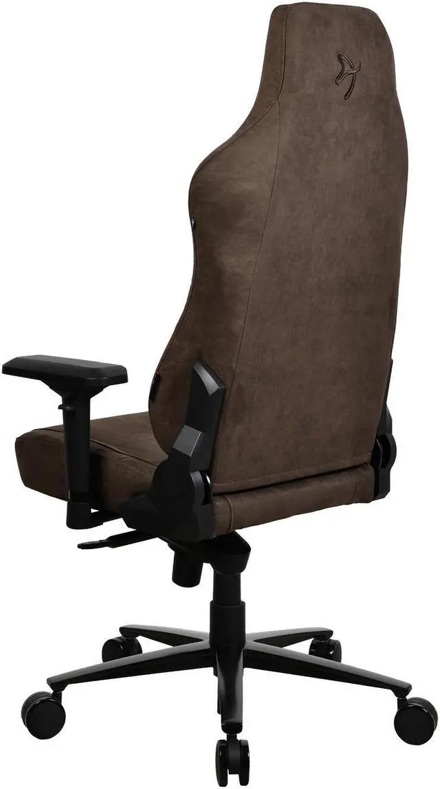 Alt view image 4 of 5 - Arozzi Vernazza Supersoft Upholstery Ergonomic Office and Gaming Chair with High Backrest Recliner Swivel Tilt Rocker Adjustable Height and Adjustable Lumbar and Neck Support - Brown