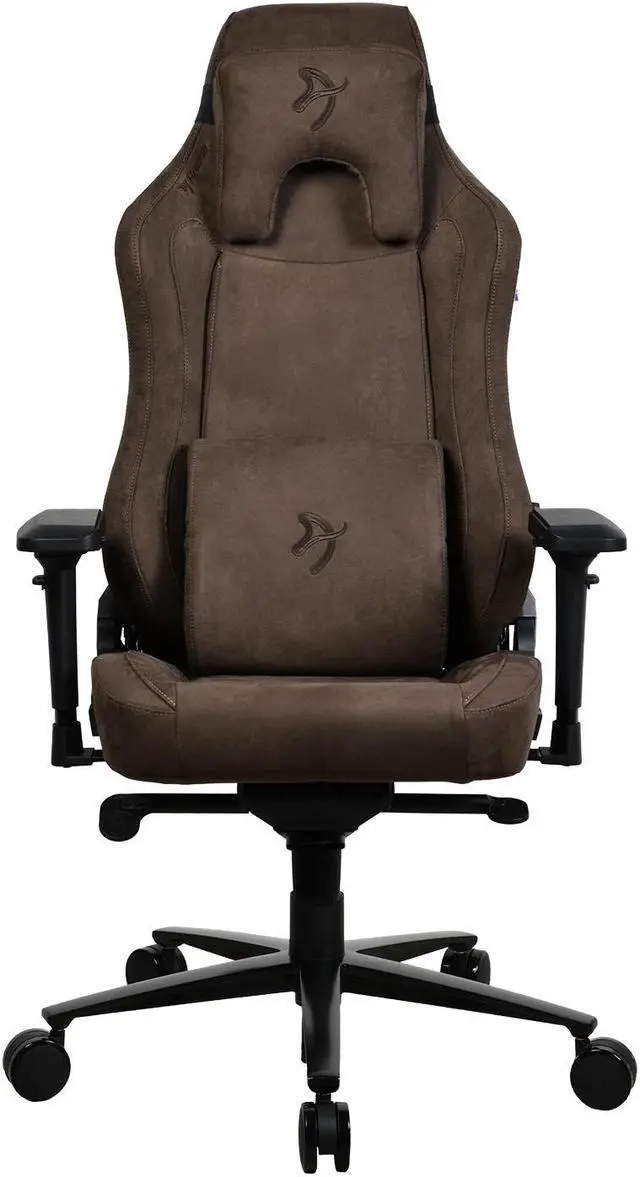 Alt view image 2 of 5 - Arozzi Vernazza Supersoft Upholstery Ergonomic Office and Gaming Chair with High Backrest Recliner Swivel Tilt Rocker Adjustable Height and Adjustable Lumbar and Neck Support - Brown