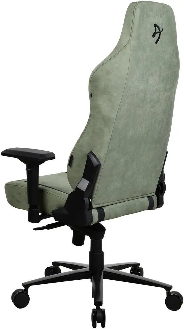 Alt view image 4 of 5 - Arozzi Vernazza Supersoft Upholstery Ergonomic Office and Gaming Chair with High Backrest Recliner Swivel Tilt Rocker Adjustable Height and Adjustable Lumbar and Neck Support - Forest Green