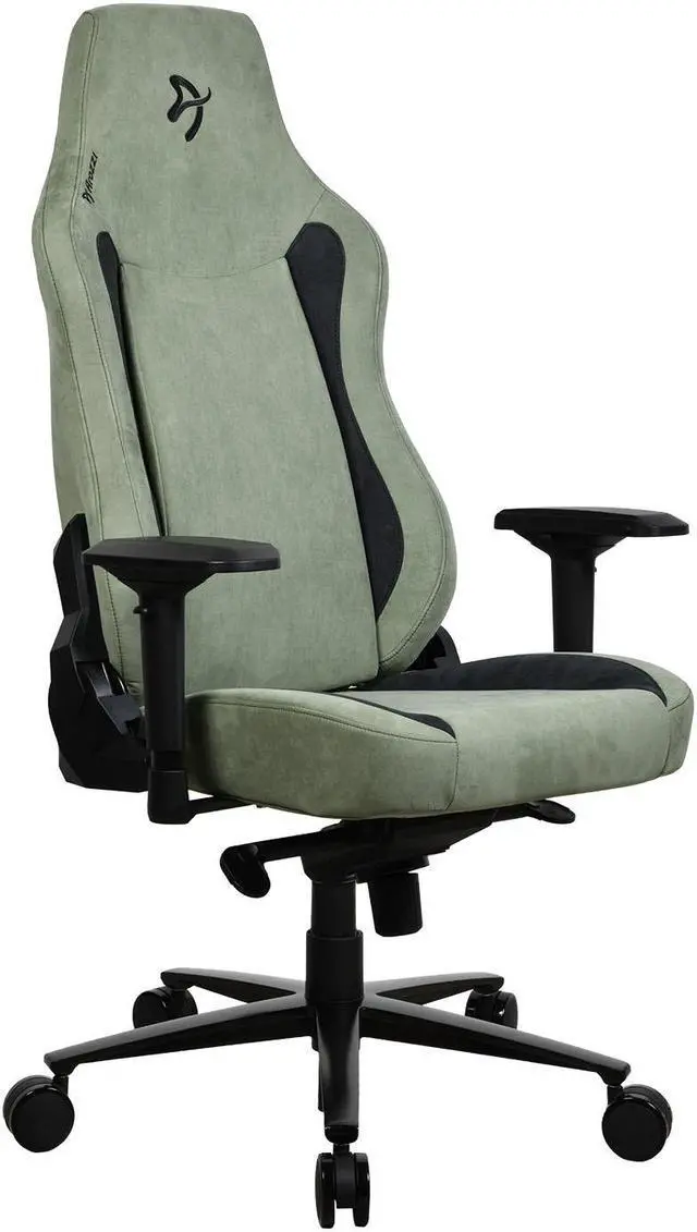 Alt view image 3 of 5 - Arozzi Vernazza Supersoft Upholstery Ergonomic Office and Gaming Chair with High Backrest Recliner Swivel Tilt Rocker Adjustable Height and Adjustable Lumbar and Neck Support - Forest Green
