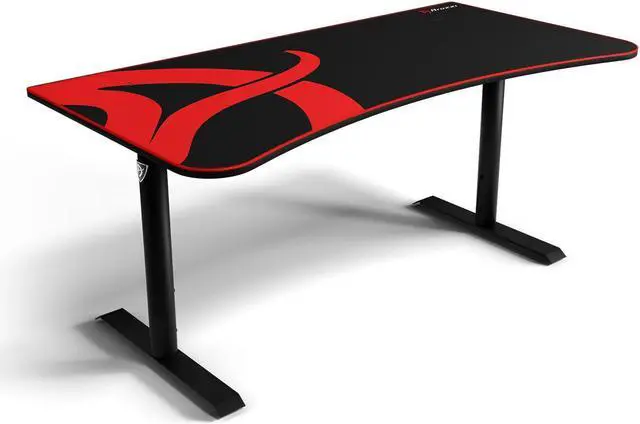 Alt view image 9 of 10 - Arozzi Arena Heavy Duty Rectangular Gaming Desk and Mouse Pad Black