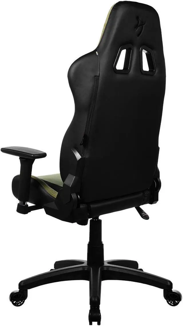 Alt view image 6 of 6 - Arozzi Avanti Premium Soft Fabric Upholstery Fabric with Unique Velvety Texture Breathable Fluid-Repellant Ergonomic Design for Office and Gaming Chair - Moss Green